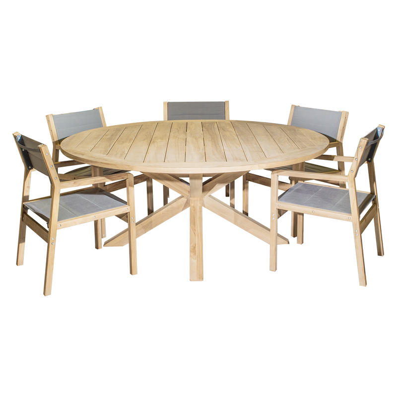Brisa Outdoor Dining Table & Palma Sling Chair Set