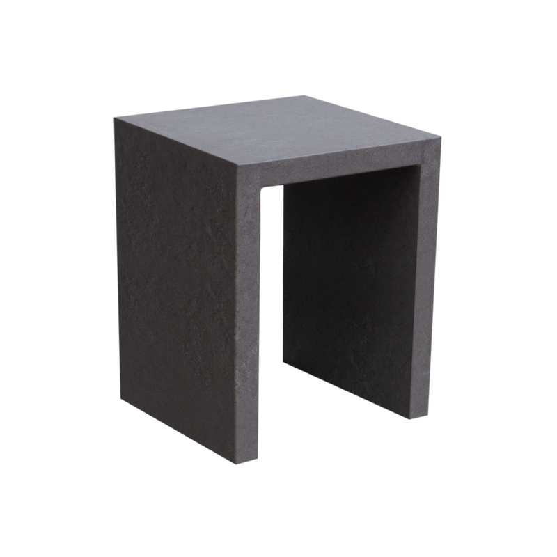 Cemento Outdoor Stool/ Side Table